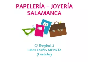 Patrocinador Club Deportivo Atletico Menciano: Papelería Salamanca